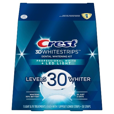 Crest 3d Whitestrips Professional White With Light Teeth Whitening Kit ...