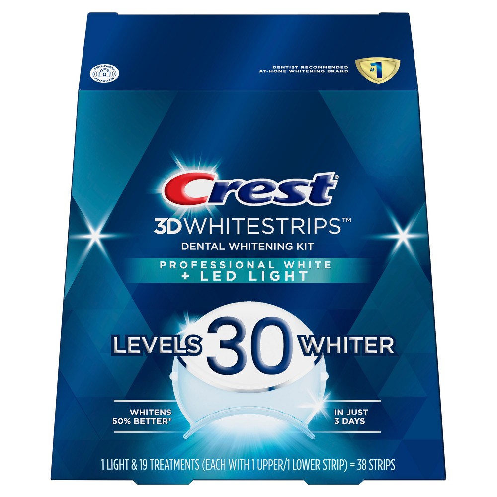 Photos - Toothpaste / Mouthwash Crest 3D Whitestrips Professional White with Light Teeth Whitening Kit, 7 