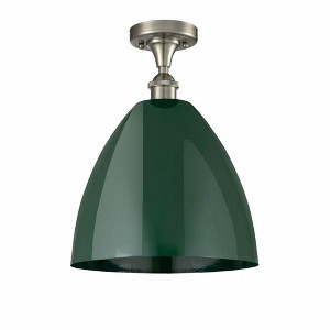 Plymouth Dome - 1 Light Semi-Flush Mount In Industrial Style-14.75 Inches Tall and 12 Inches Wide - 1 of 1