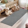 Runner Rugs Solid Thick Shag RugSuper Soft Anti-Slip Washable Rugs Easy Cleaning Wool Carpet Hallway Laundry Room Nursery Entryway - 3 of 4