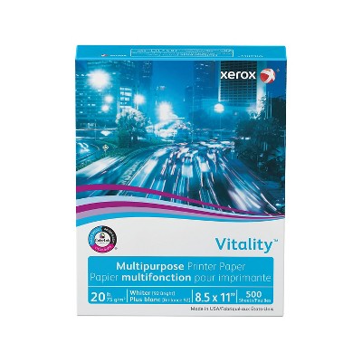 Xerox Vitality 8.5" x 11" Multipurpose Paper 20 lbs. 92 Brightness 500 Sheets/Ream (3R02047PY)