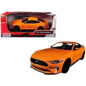 2018 Ford Mustang GT 5.0 Orange with Black Wheels 1/24 Diecast Model Car by Motormax - 1 of 4