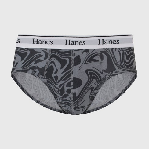Hanes – Grey Lace Trim Brief Underwear-snazzy