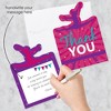 Big Dot of Happiness Tumble, Flip & Twirl - Gymnastics - Shaped Thank You Cards - Birthday Party Thank You Note Cards with Envelopes - Set of 12 - 2 of 4