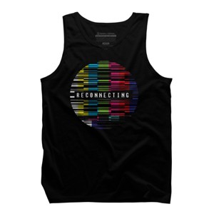 Men's Design By Humans Reconnecting By clingcling Tank Top - 1 of 4