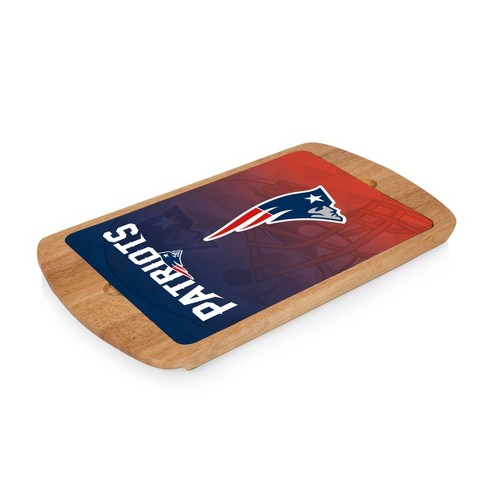 NFL New England Patriots Parawood Billboard Glass Top Serving Tray - image 1 of 3