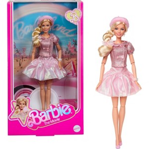 Barbie The Movie Doll, Margot Robbie as Barbie, Collectible Doll Wearing Pink Blouse & Skirt Set - 1 of 4