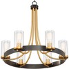 Stiffel Ferrers Dark Bronze Gold Chandelier 26" Wide Clear Glass Shade 6-Light Fixture for Dining Room House Foyer Kitchen Island Entryway Bedroom - image 3 of 4