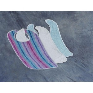 3-Pack 100% Cotton Terry Adult Bib - 1 of 2