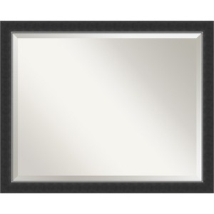 Amanti Art Corvino Black Narrow Beveled Wood Bathroom Wall Mirror - 1 of 4