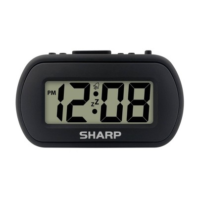 1&#34; LCD with Top Control Clock Black - Sharp_2