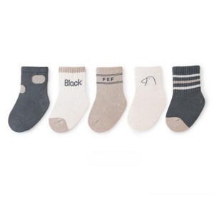 MyKids-USA Autumn Cartoon Print Pattern Baby Socks - 1 of 4