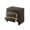 NicBex 2 Drawers Nightstand Bedside Table with 1 Tray End Table Bedroom Furniture with Solid Wood for Living Room, Bedroom - 3 of 4