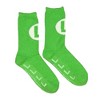 Bioworld Super Mario Bros. Green Luigi Logo Cozy Adult Crew Socks - 3 of 4