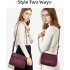 FATMOON  Women's Medium Crossbody Bag - A Stylish and Functional Shoulder Handbag with Multi-Zipper Pockets, Perfect for Everyday Use - 2 of 4