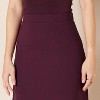 Women's Ponte A-Line Mini Skirt - Pull-On Stretch Fit for Effortless Style Burgundy - 3 of 4