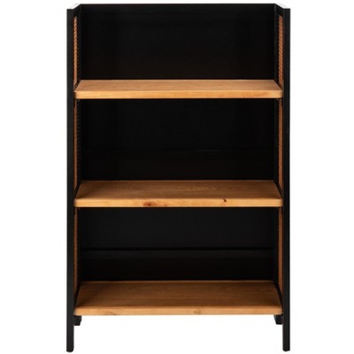 Franz 3 Shelf Open Top Etagere - ETG2105 - Black/Natural - Safavieh