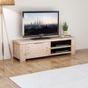 vidaXL TV Cabinet Brushed Acacia Solid Acacia Wood 55.1 in TV Cabinet - 2 of 4