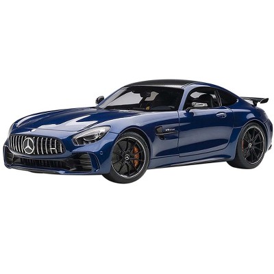 Mercedes AMG GT R Brilliant Blue Metallic with Carbon Top 1/18 Model Car by Autoart