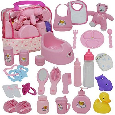 The New York Doll Collection Baby Doll Feeding & Caring Accessory Set