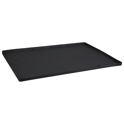 NewHome Silicone Under Sink Mat for Cabinet 34x22" Sink Cabinet Protector Mat with Drain Hole Hold Up to 3 Callons Liquid