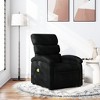 vidaXL Massage Recliner Chair Black Polyester fabric, metal, plywood - 2 of 4