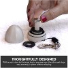 Ring Holder Keychain, Portable Waterproof Jewelry Organizer and Pill Case for Travel & Gym, Olive Green - 3 of 4