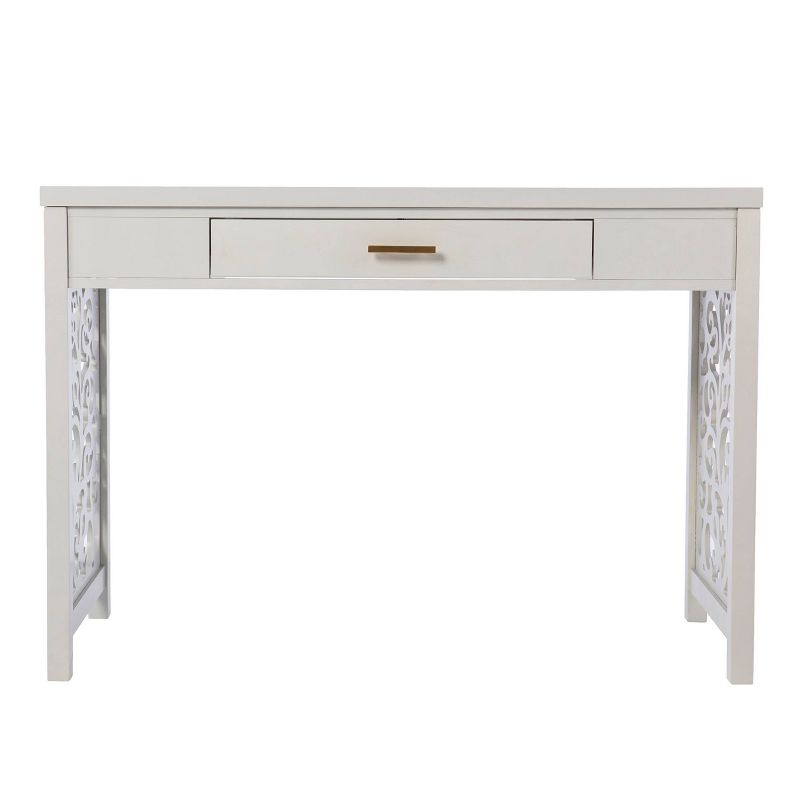 Lausk Desk with Storage Light Gray - Aiden Lane, 6 of 13