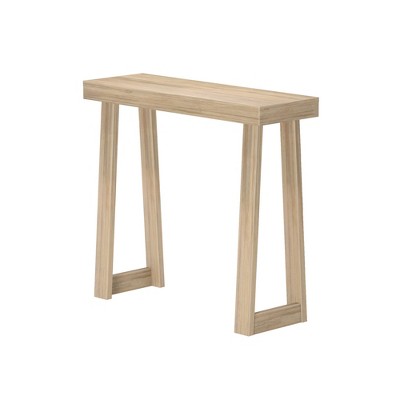 Blonde Solid Pine Wood 36" Console Table for Entryway