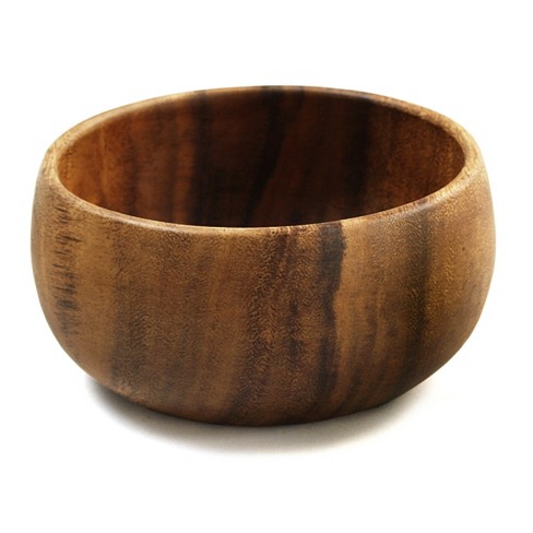 Salad / Serving Bowl, 3-Piece Set, Acacia Wood, 12 Bowl + Serving Hands,  Calabash Collection