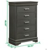 Sapphtopaz Retro Drawer Dresser for Bedroom, Wooden Closet Organizers and Storage with Handles Storage Cabinet for Bedroom, Entryway - 3 of 4