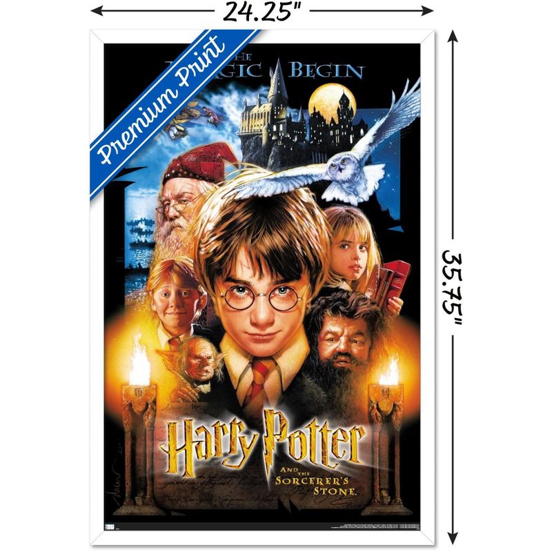 Trends International Harry Potter and the Sorcerer's Stone - One Sheet Framed Wall Poster Prints, 3 of 7