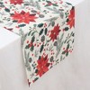 Unique Bargains Table Runner Rectangular Winter Christmas Pattern 22 Linen Colorful 1 Pc - 3 of 3