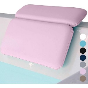 Bath Pillow for Tub with Headrest for Neck and Back Support, 2-Panel Luxury Bathtub Pillow with Strong Suction Cups - 1 of 4