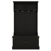 NicBex Hall Tree with Storage Bench and Shoe Rack for Entrance Multifunctional Coat Rack with Top Storage Compartment for Living Room - 2 of 4