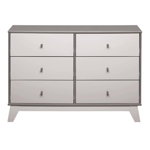 Rowan Valley Flint 6 Drawer Dresser Two Tone Gray Little Seeds