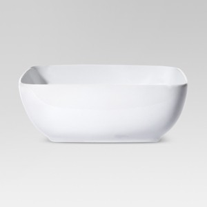 96oz Porcelain Square Serving Bowl - Threshold , White