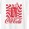 Women's - Coca-Cola - Retro Checkered Warped Can Short Sleeve Graphic T-Shirt - 2 of 4