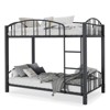 COZONY Twin Loft Bed with Stairs & Arched Guardrail, Metal Slat Support, Space-Saving for Kids Room - 2 of 4