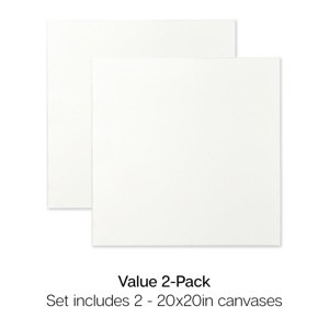 KINGART Stretched Canvas 20x20 2 pc - 1 of 4