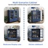 NicBex Modern Minimalist Dining Room Cabinet with Storage,Double Glass Doors and Drawer,Wooden Storage Sideboard Cupboard for Living Room - 4 of 4