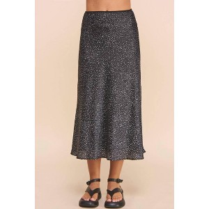 Women's Polka Dot Midi Slip Skirt - if She Loves - 1 of 4