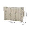 Unique Bargains Multifunctional Rose Handheld Makeup Bag Beige Purple 1 Pc - 2 of 4