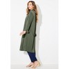 Catherines Women's Plus Size Convertible Buttonfront Shirt Dress - 4 of 4