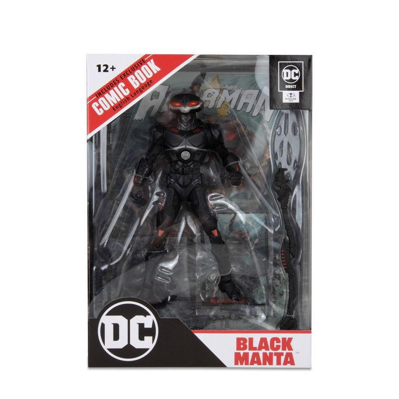 DC Direct Aquaman Black Manta Page Punchers 7&#34; Action Figure with Comic Book, 3 of 13