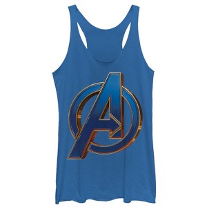 Women's Marvel Avengers: Endgame Bold Logo Racerback Tank Top - 1 of 3