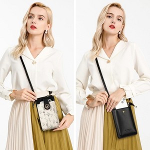 FATMOON Small Crossbody Bags for Women Leather Cell Phone Purse Bag Wallet with RFID Blocking Credit Card Slots - 1 of 4
