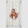 Carter's Colorful Modern Safari Animals Super Soft Fitted Crib Sheet - 4 of 4