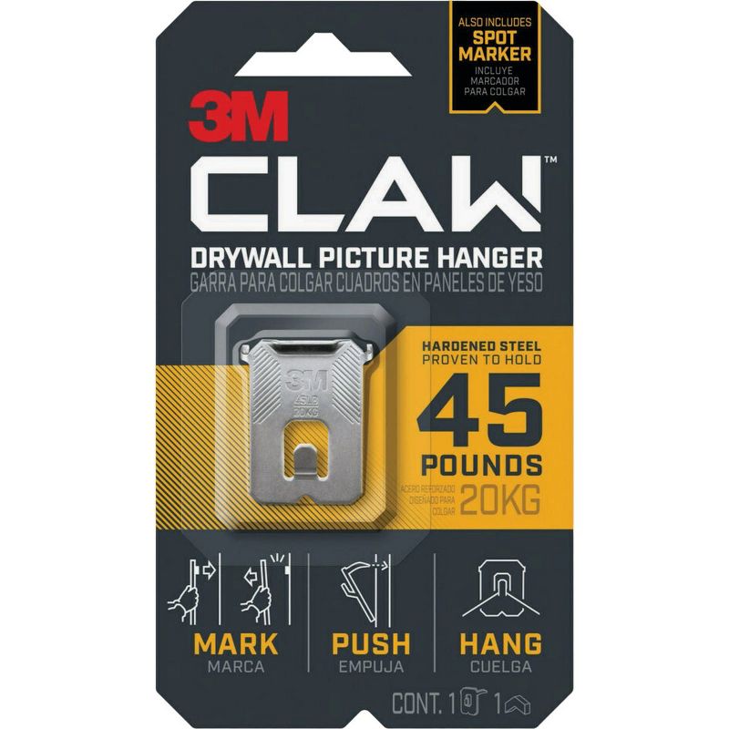 3M Claw  45lb   Hanger 3PH45M-1ES, 1 of 3