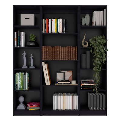 NicBex 14 Shelves File Cabinet,Office Cabinet with Spacious Tier-Shelving Design,Lateral Storage Cabinet,Filing Cabinet for Home Office,Black